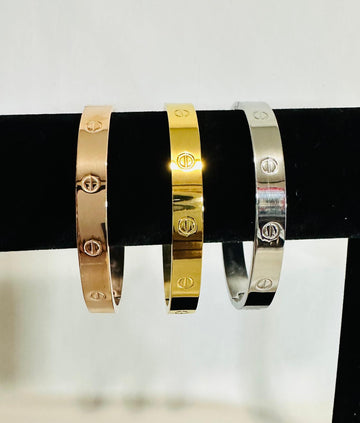 Large Tricolor Bangles Set